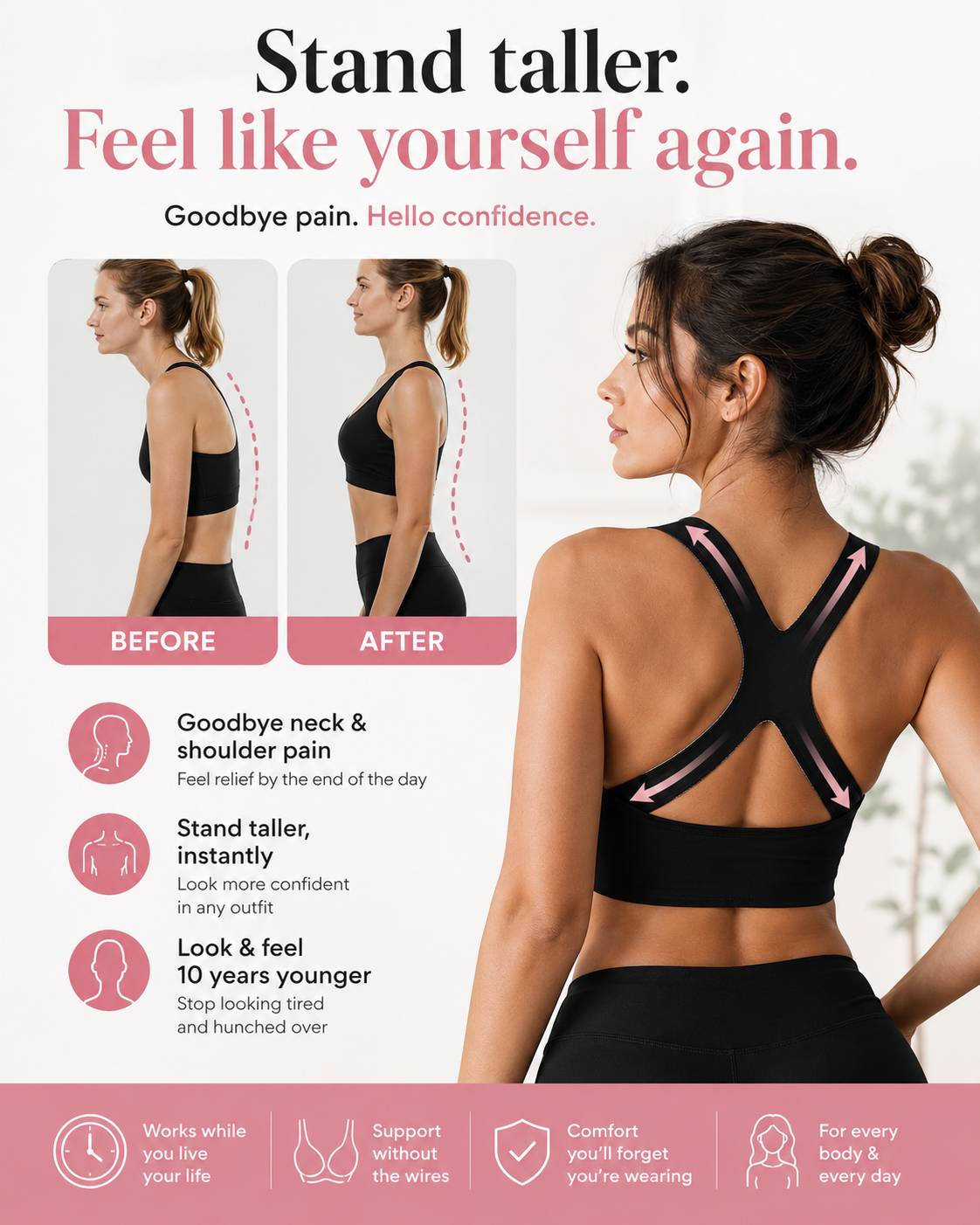 Young Again - Posture Support for Neck, Shoulder & Back Relief