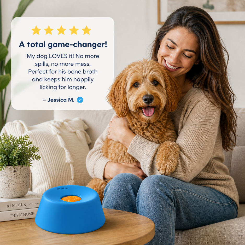 NutriVitalPro™ PupFlow V2 – Liquid Treat Slow Feeder Bowl