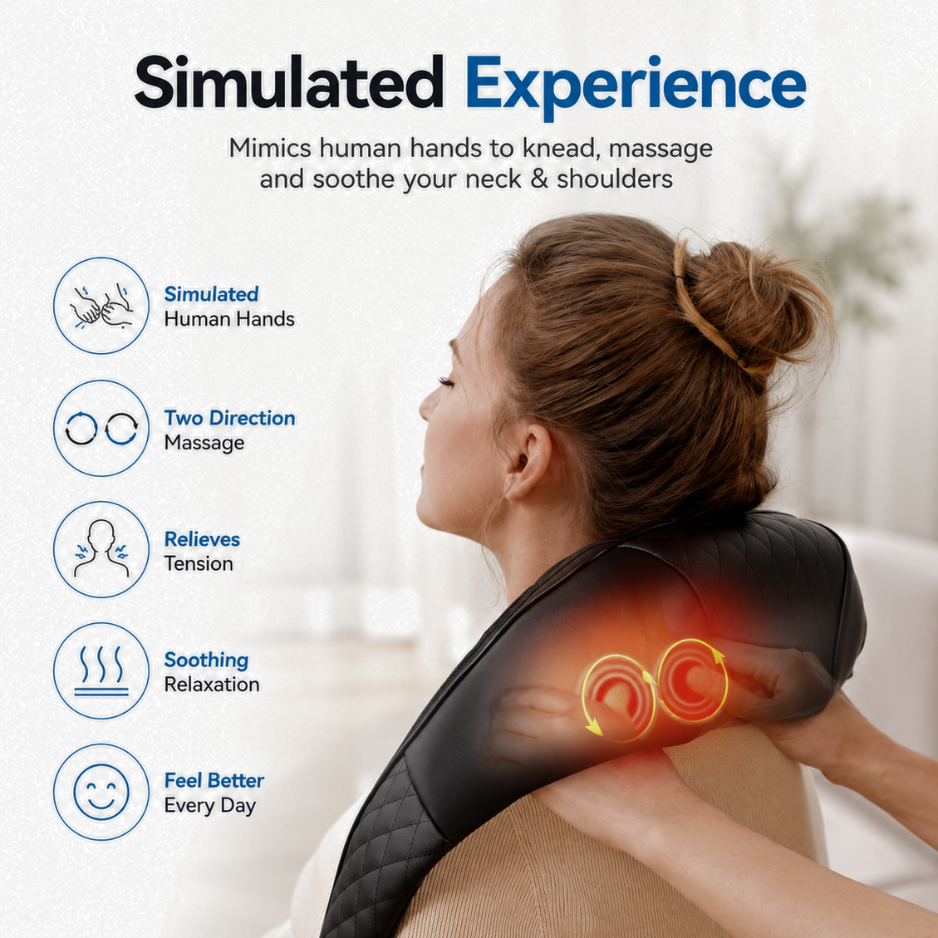 Deep Tissue Neck & Shoulder Relief Therapy Massager V2