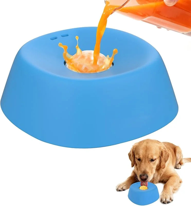 NutriVitalPro™ PupFlow V2 – Liquid Treat Slow Feeder Bowl