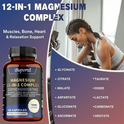 High Performance 12 In 1 Magnesium Supplement
