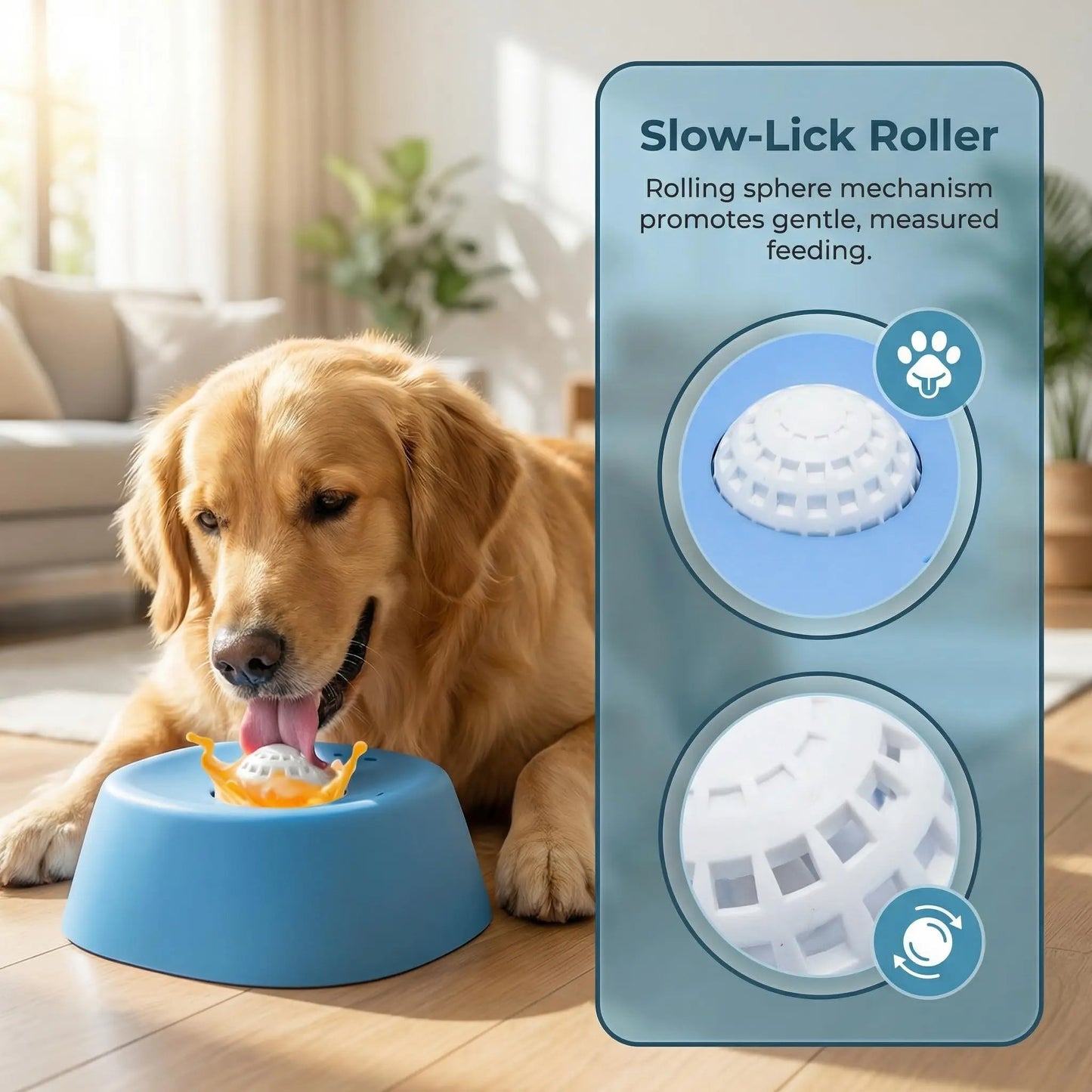 NutriVitalPro™ PupFlow V2 – Liquid Treat Slow Feeder Bowl
